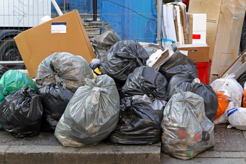 Skip hire delivery process in Barbican