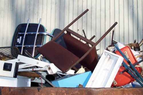 Modern waste removal equipment in action