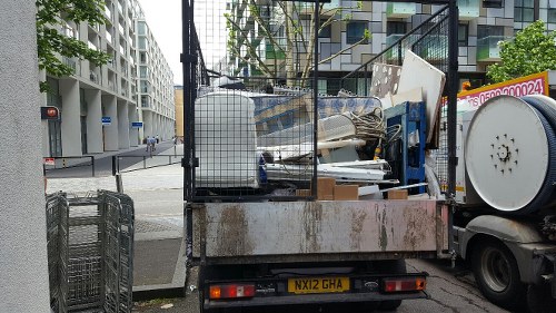 Secure packing and loading of boxes onto a van