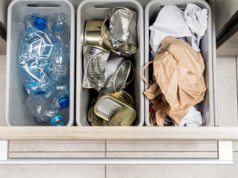 Different skip sizes suitable for domestic use