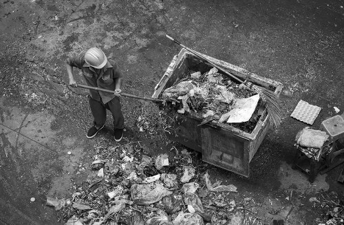 Final cleanup with skip in place